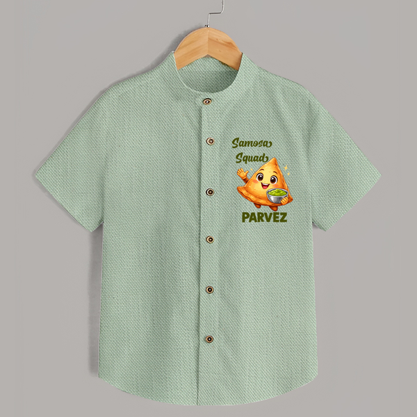 Samosa Squad Foodie Shirt - MINT GREEN - 0 - 6 Months Old (Chest 23")
