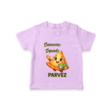 Samosa Squad Foodie Tshirt - LILAC - 0-5 Months Old (Chest 17")