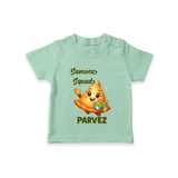 Samosa Squad Foodie Tshirt - MINT GREEN - 0-5 Months Old (Chest 17")
