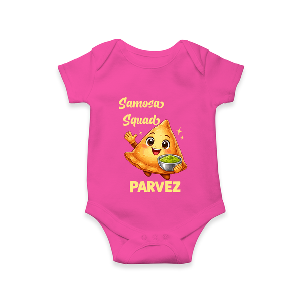 Samosa Squad Foodie Romper - HOT PINK - New Born (Chest 14")