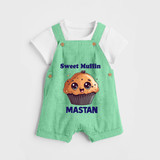 Sweet Muffin Personalized Dungaree - GREEN - 0 - 5 Months Old (Chest 18")