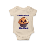 Sweet Muffin Personalized Baby Romper - IVORY - New Born (Chest 14")