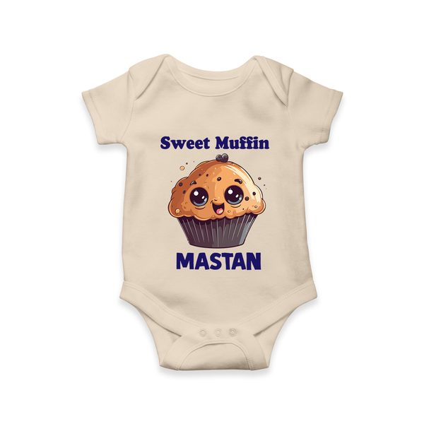 Sweet Muffin Personalized Baby Romper - IVORY - New Born (Chest 14")