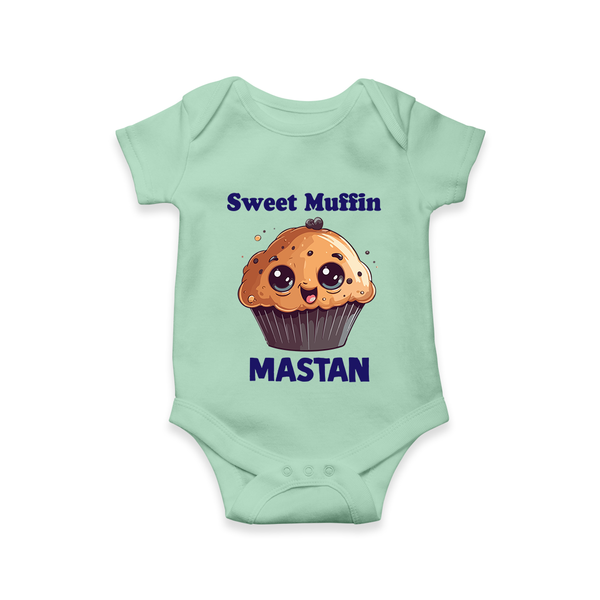 Sweet Muffin Personalized Baby Romper - MINT GREEN - New Born (Chest 14")