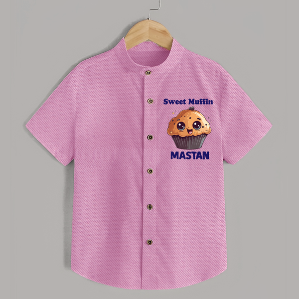 Sweet Muffin Personalized Shirt - BABY PINK - 0 - 6 Months Old (Chest 23")