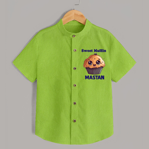 Sweet Muffin Personalized Shirt - LIME GREEN - 0 - 6 Months Old (Chest 23")