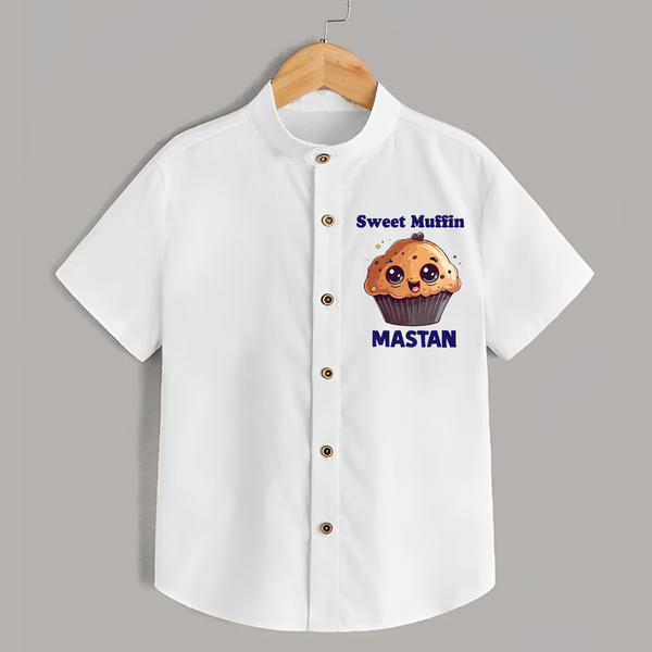 Sweet Muffin Personalized Shirt - WHITE - 0 - 6 Months Old (Chest 23")