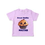 Sweet Muffin Personalized Tshirt - LILAC - 0-5 Months Old (Chest 17")