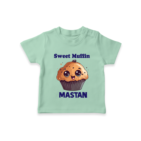 Sweet Muffin Personalized Tshirt - MINT GREEN - 0-5 Months Old (Chest 17")