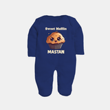 Sweet Muffin Personalized Full body suit - NAVY BLUE - New Born (Chest 7.5")