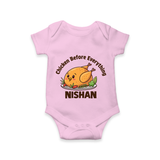 Chicken Lover Baby Romper - BABY PINK - New Born (Chest 14")