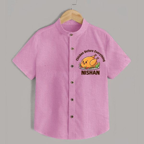Chicken Lover Shirt - BABY PINK - 0 - 6 Months Old (Chest 23")