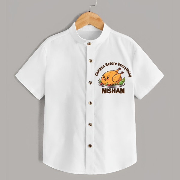 Chicken Lover Shirt - WHITE - 0 - 6 Months Old (Chest 23")
