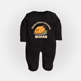 Chicken Lover Full body suit - BLACK - New Born (Chest 7.5")