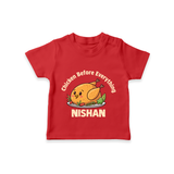 Chicken Lover Tshirt - RED - 0-5 Months Old (Chest 17")
