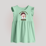 Happy Chicken Lover Baby Frock - MINT GREEN - 0 - 3 Months Old (Chest 17")