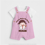 Happy Chicken Lover Dungaree - BABY PINK - 0 - 5 Months Old (Chest 18")