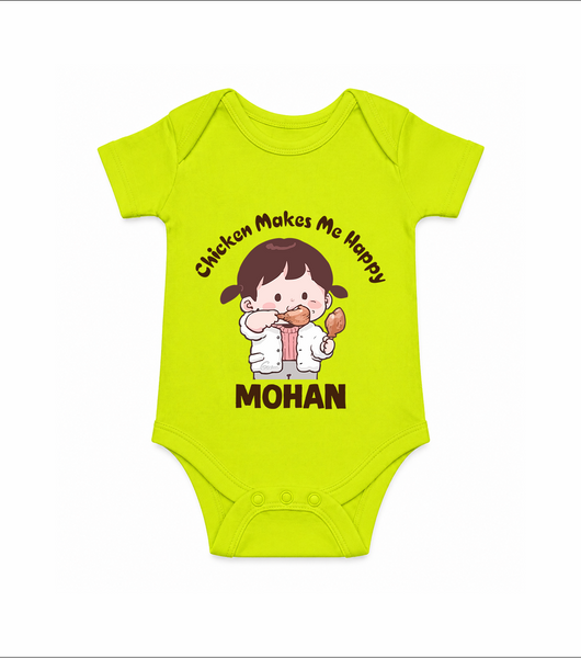 Happy Chicken Lover Baby Romper