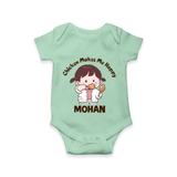 Happy Chicken Lover Baby Romper - MINT GREEN - New Born (Chest 14")