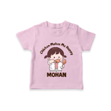 Happy Chicken Lover Tshirt - BABY PINK - 0-5 Months Old (Chest 17")