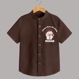 Happy Chicken Lover Shirt - CHOCOLATE BROWN - 0 - 6 Months Old (Chest 23")