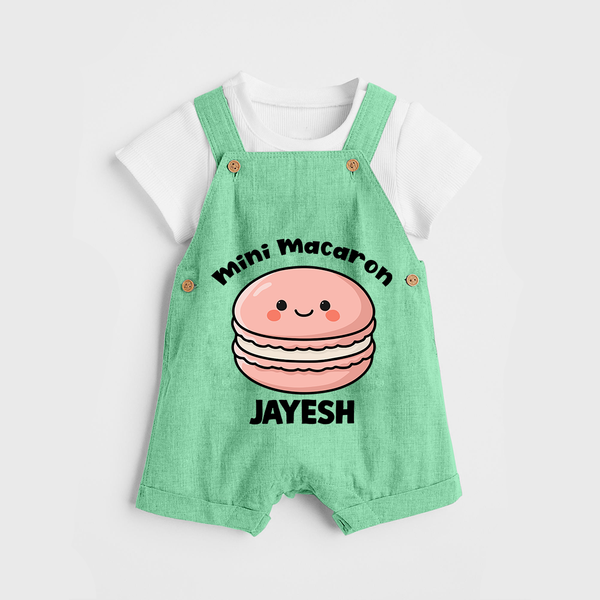 Mini Macaron Delight Dungaree - GREEN - 0 - 5 Months Old (Chest 18")