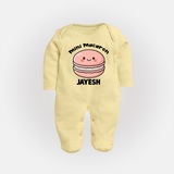 Mini Macaron Delight Full body suit - PASTEL YELLOW - New Born (Chest 7.5")
