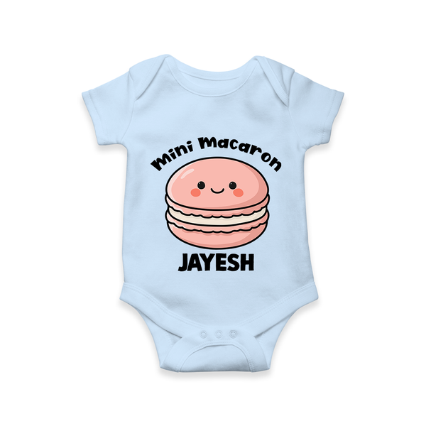 Mini Macaron Delight Baby Romper - BABY BLUE - New Born (Chest 14")