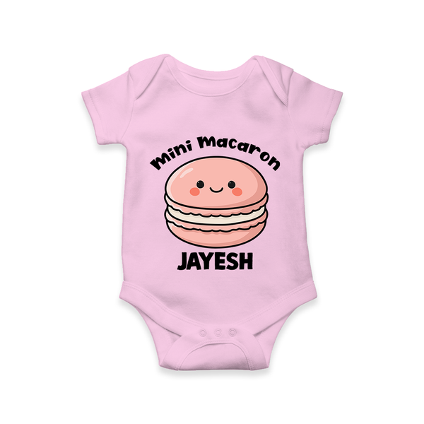 Mini Macaron Delight Baby Romper - BABY PINK - New Born (Chest 14")