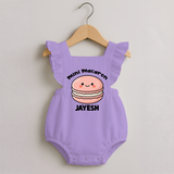 Mini Macaron Delight Romper Frock - LILAC - 0 - 3 Months Old (Chest 19")
