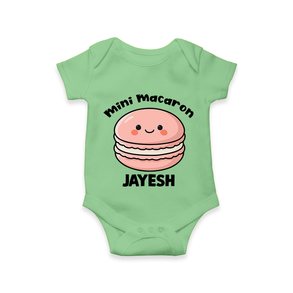 Mini Macaron Delight Baby Romper - GREEN - New Born (Chest 14")