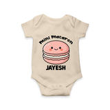 Mini Macaron Delight Baby Romper - IVORY - New Born (Chest 14")