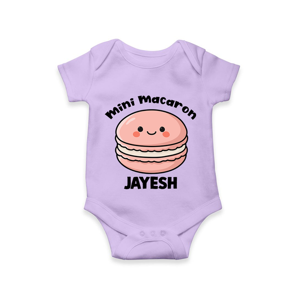 Mini Macaron Delight Baby Romper - LILAC - New Born (Chest 14")