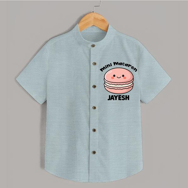 Mini Macaron Delight Shirt - ARCTIC BLUE - 0 - 6 Months Old (Chest 23")