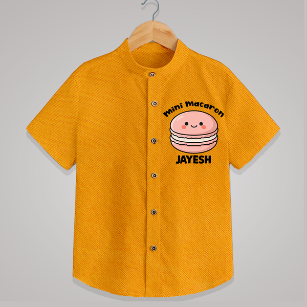 Mini Macaron Delight Shirt - CHROME YELLOW - 0 - 6 Months Old (Chest 23")