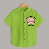 Mini Macaron Delight Shirt - LIME GREEN - 0 - 6 Months Old (Chest 23")