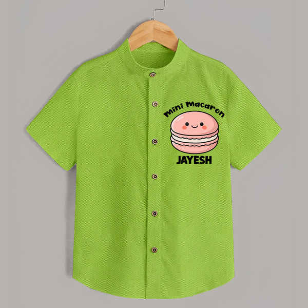 Mini Macaron Delight Shirt - LIME GREEN - 0 - 6 Months Old (Chest 23")