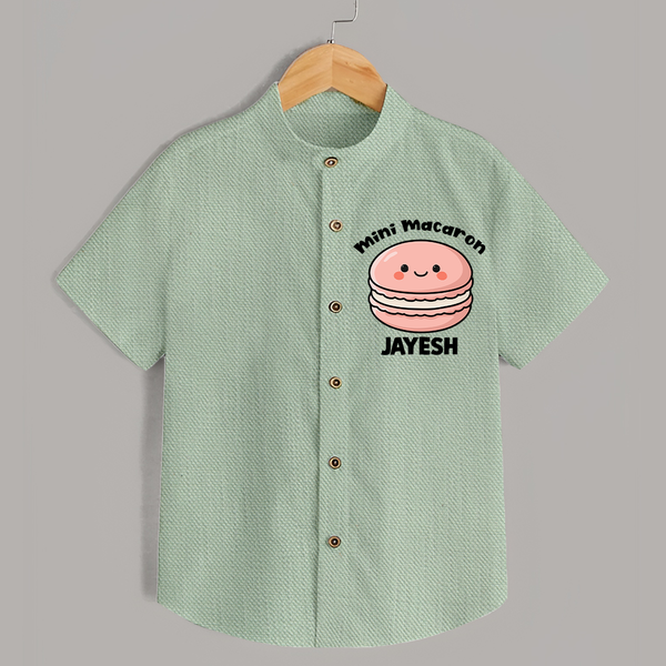 Mini Macaron Delight Shirt - MINT GREEN - 0 - 6 Months Old (Chest 23")