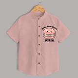 Mini Macaron Delight Shirt - PEACH - 0 - 6 Months Old (Chest 23")