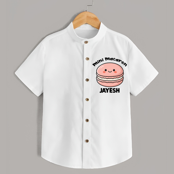 Mini Macaron Delight Shirt - WHITE - 0 - 6 Months Old (Chest 23")