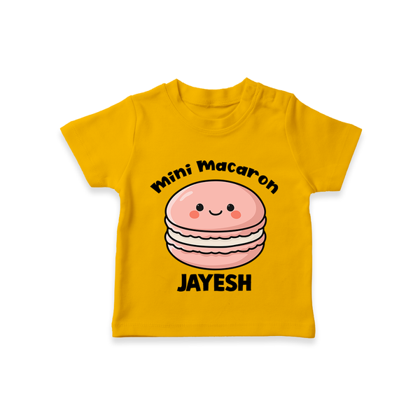 Mini Macaron Delight Tshirt - CHROME YELLOW - 0-5 Months Old (Chest 17")