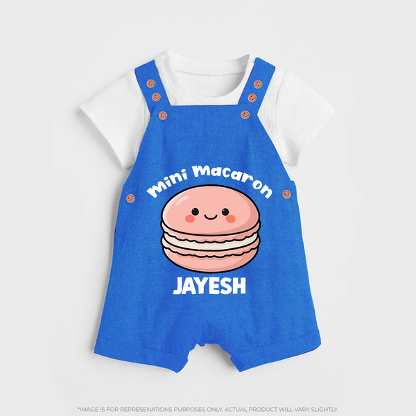 Mini Macaron Delight Dungaree - COBALT BLUE - 0 - 5 Months Old (Chest 18")