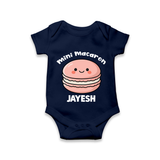 Mini Macaron Delight Baby Romper - NAVY BLUE - New Born (Chest 14")