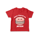 Mini Macaron Delight Tshirt - RED - 0-5 Months Old (Chest 17")
