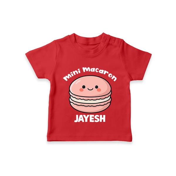 Mini Macaron Delight Tshirt - RED - 0-5 Months Old (Chest 17")