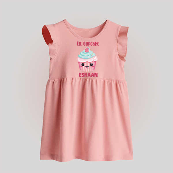 Lil Cupcake Charm Baby Frock - BABY PINK - 0 - 3 Months Old (Chest 17")
