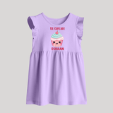 Lil Cupcake Charm Baby Frock - LILAC - 0 - 3 Months Old (Chest 17")