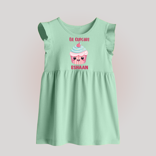 Lil Cupcake Charm Baby Frock - MINT GREEN - 0 - 3 Months Old (Chest 17")