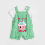 Lil Cupcake Charm Dungaree - GREEN - 0 - 5 Months Old (Chest 18")