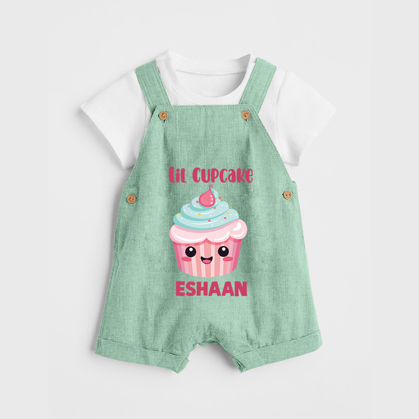 Lil Cupcake Charm Dungaree - MINT GREEN - 0 - 5 Months Old (Chest 18")